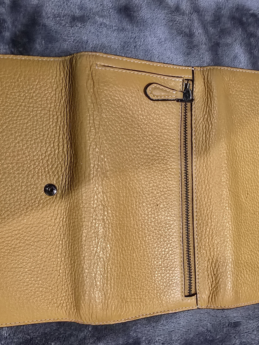 Coach Yellow Leather Continental Wallet - Picture 3 of 8